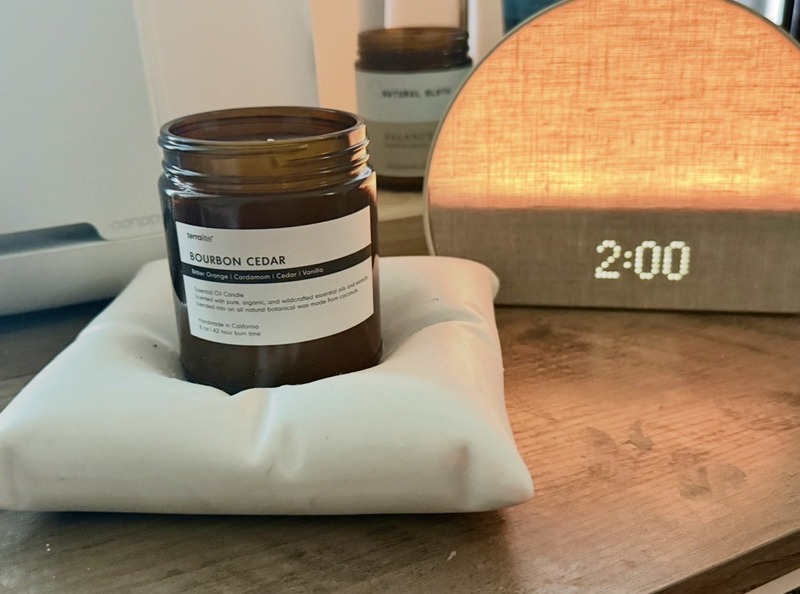nontoxic candle organic essential oils terralite bourbon cedar