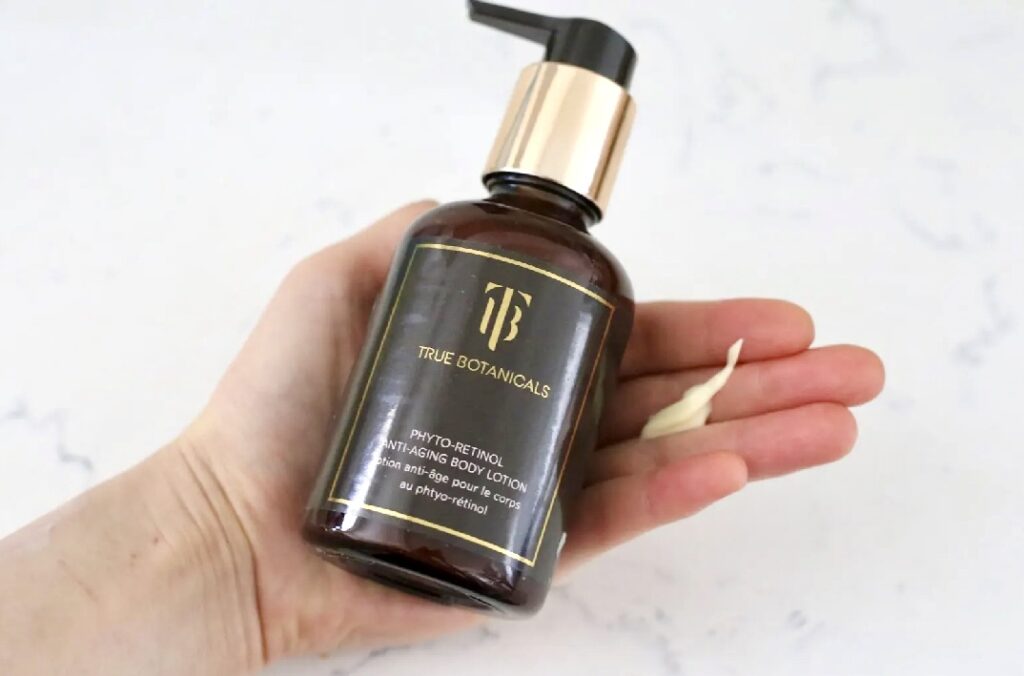 organic retinol body lotion true botanicals