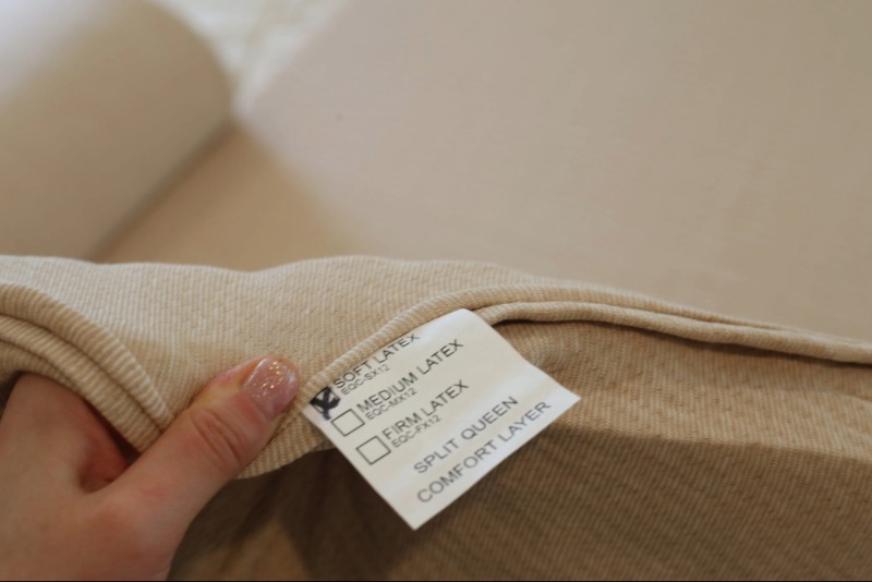 naturepedic EOS Customizable Organic mattress with  cushion firm and medium sides