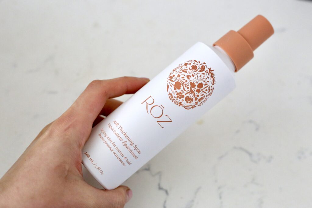 ROZ hairspray non toxic natural clean ingredients