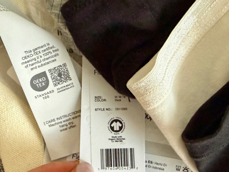 certified organic underwear