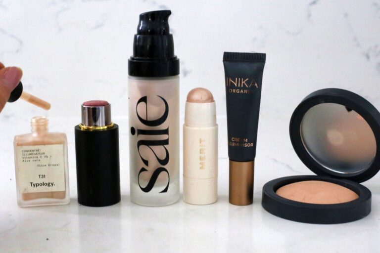clean highlighter makeup