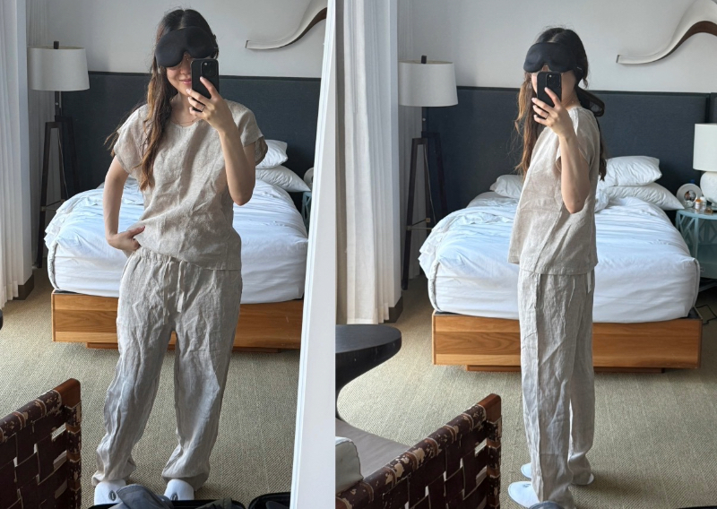 quince pajamas linen