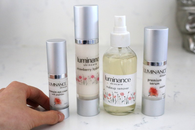 affordable natural eye cream and Premium Peptide Facial Serum Luminance Skincare