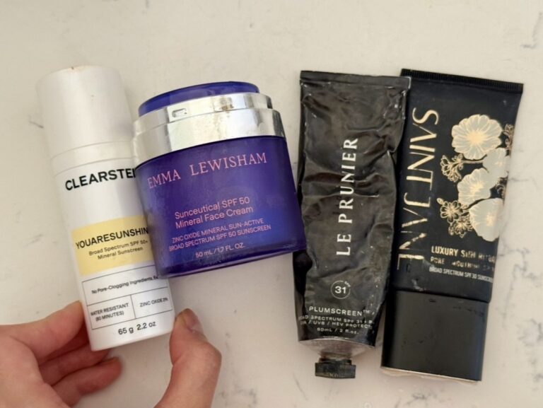 spf moisturizer face sunscreen mineral clean organic nontoxic clearstem le prunier saint Jane Emma lewisham mineral face cream SPF 50