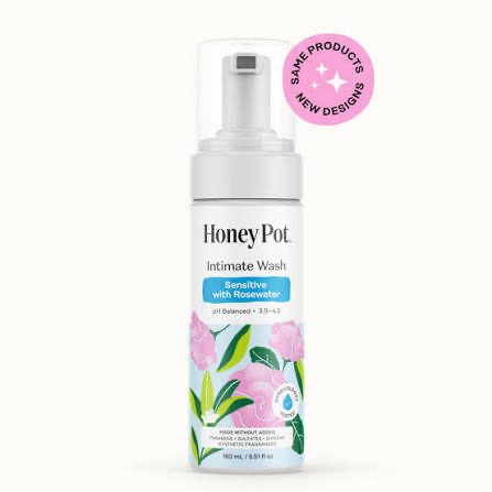 Honey Pot Intimate Wash Sensitive with Rosewater
