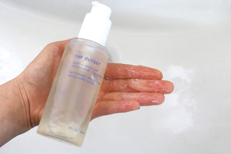 natural cleanser refillable the outset gentle micellar cleanser