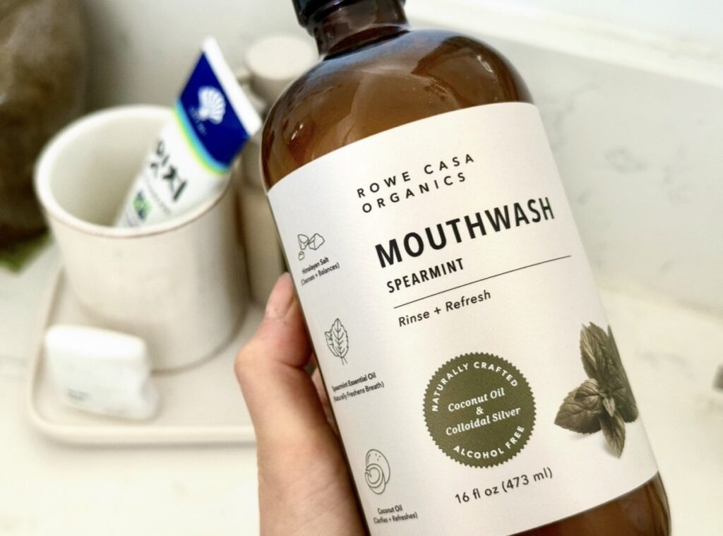 organic mouthwash Rowe casa spearmint