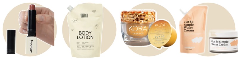 refill typology makeup dedcool kora organics cyklar kravebeauty moisturizer body lotion lipstick refill