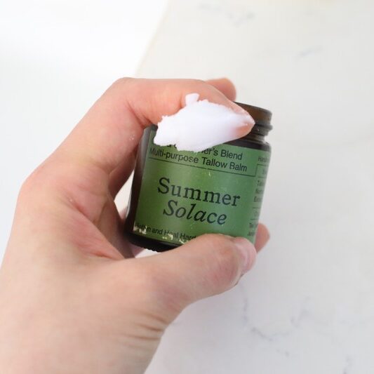 tallow balm for face summer solace organic