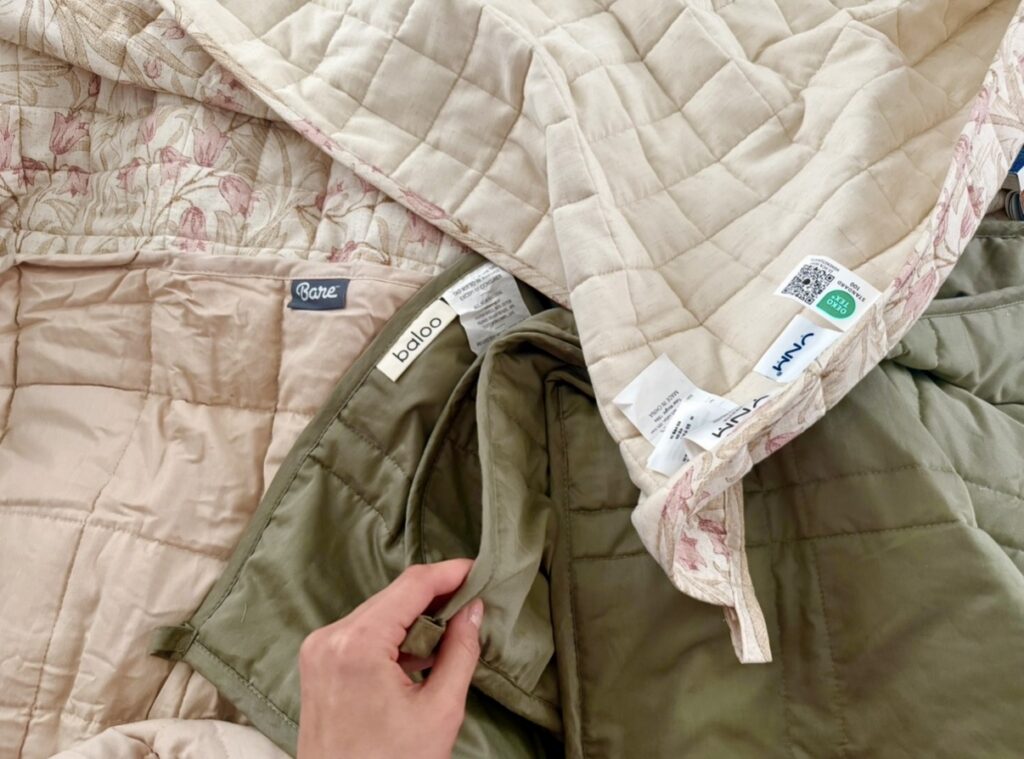 weighted blanket organic cotton linen ynm home avocado baloo hush nontoxic