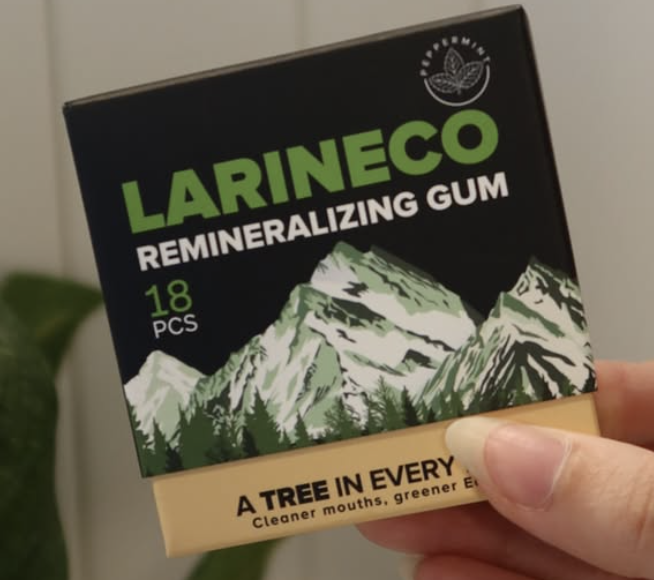 Larineco remineralizing plastic-free gum