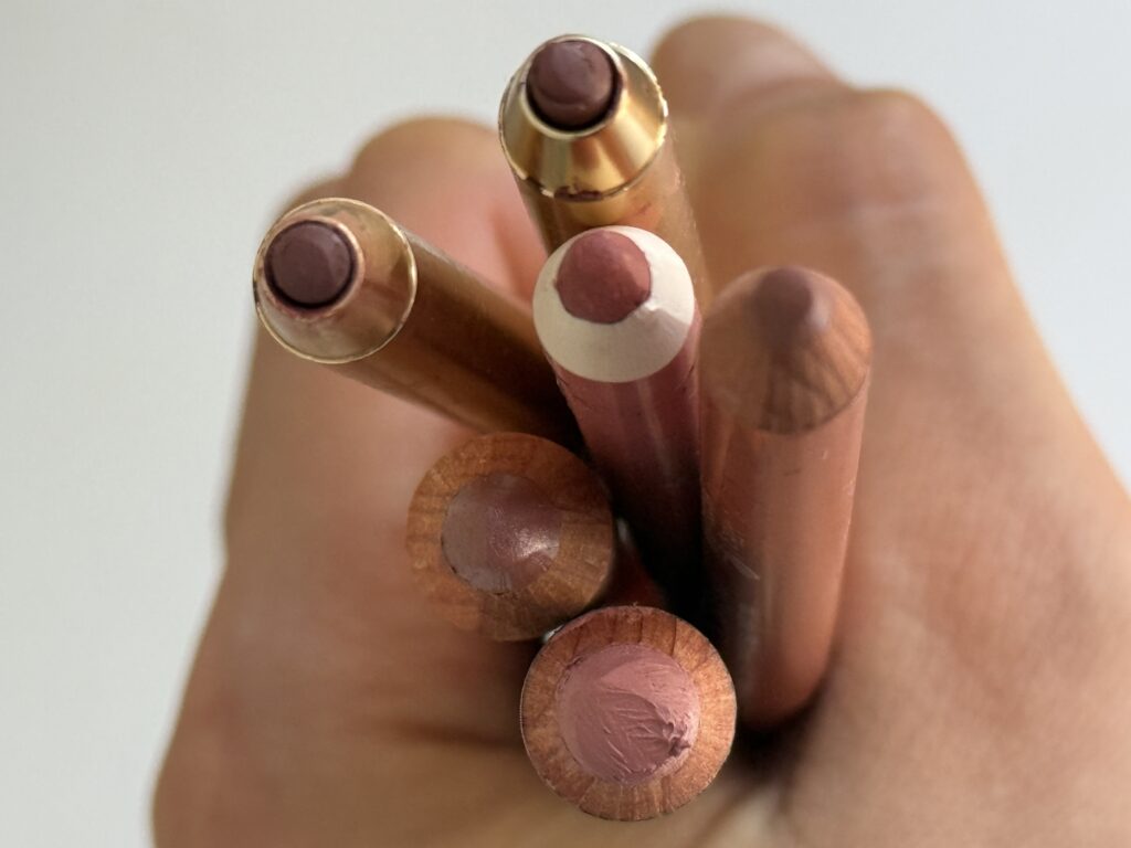 non toxic lip liners natural Anika organic rms merit signature lip liner ilia lip sketch 100 percent pure lip liner