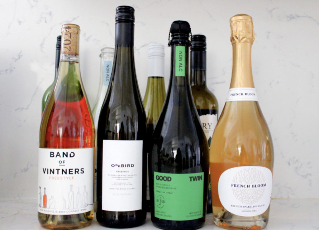 non alcoholic wine organic red wine white wine rose good twin Oddbird French Bloom sparkling band of vintners orange wine california