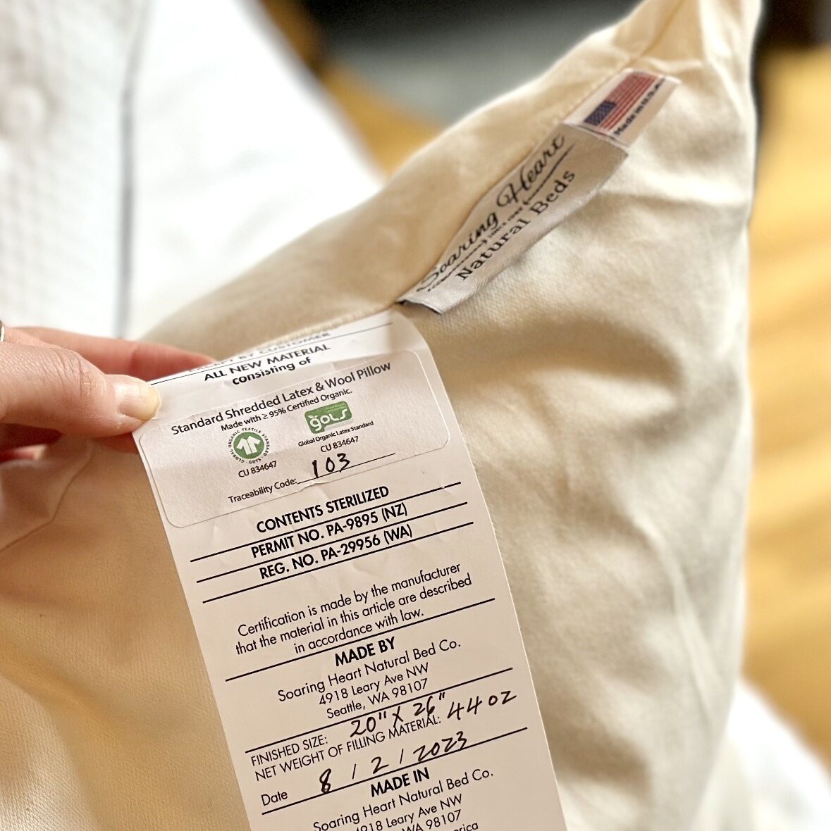 green certifications for pillows what to look for