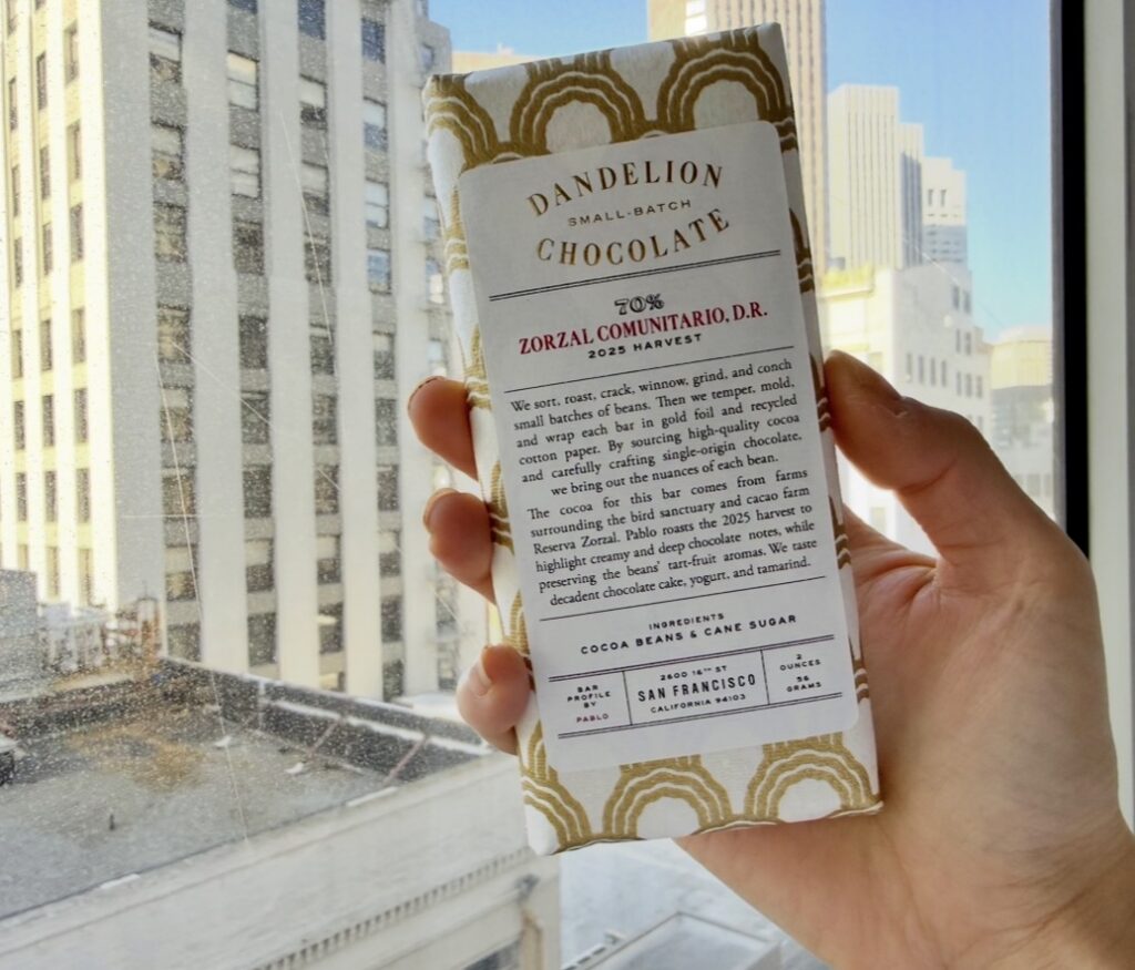Dandelion chocolate factory organic ethical chocolate making behind the scenes tour San Francisco California