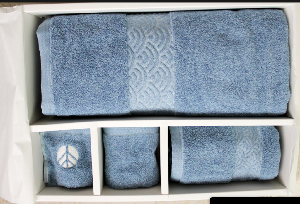 Aizome Organic Towel Set bath hand