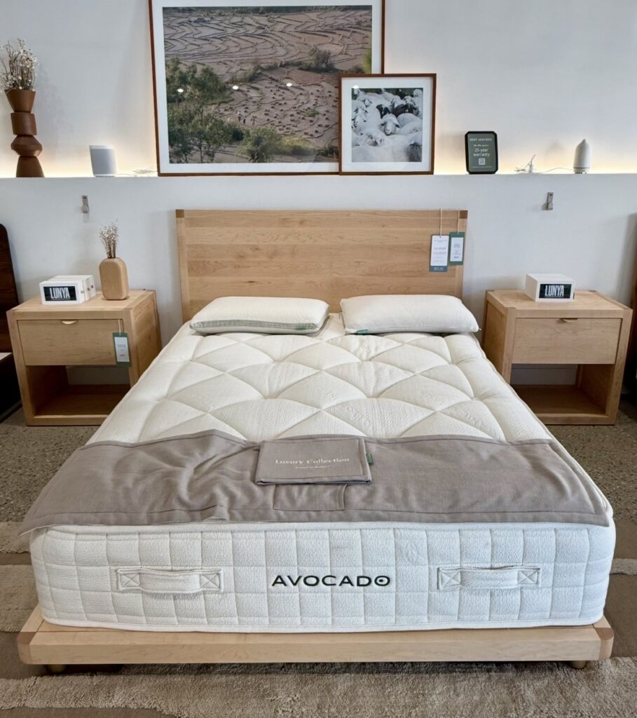 avocado malibu platform bed frame non toxic wood