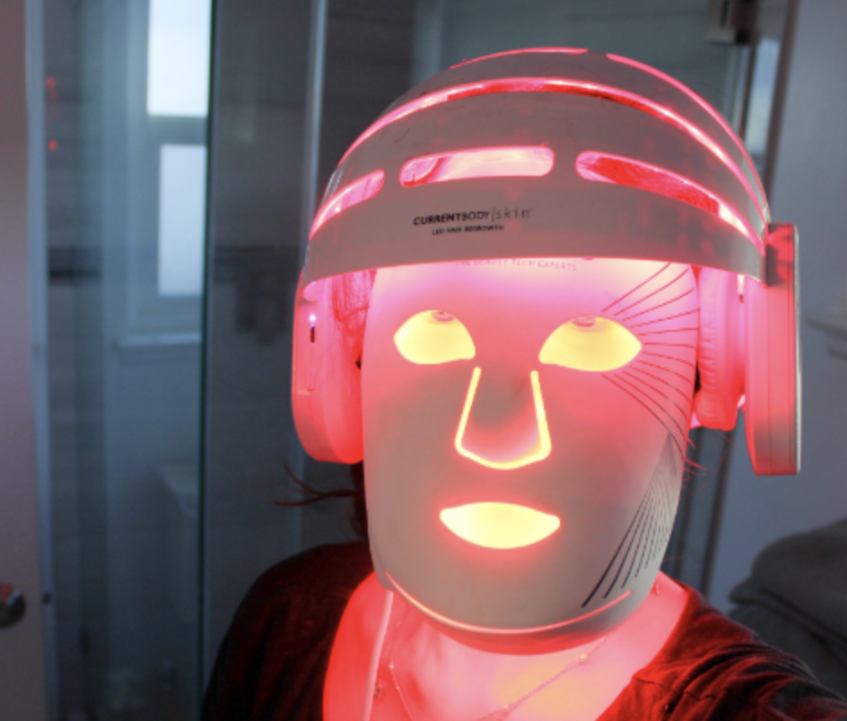 current body led red light therapy mask and hair growth helmet
