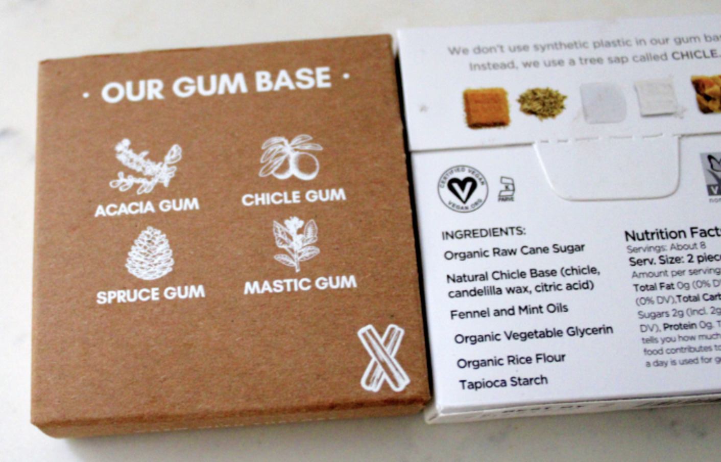 natural gum non-toxic ingredients
