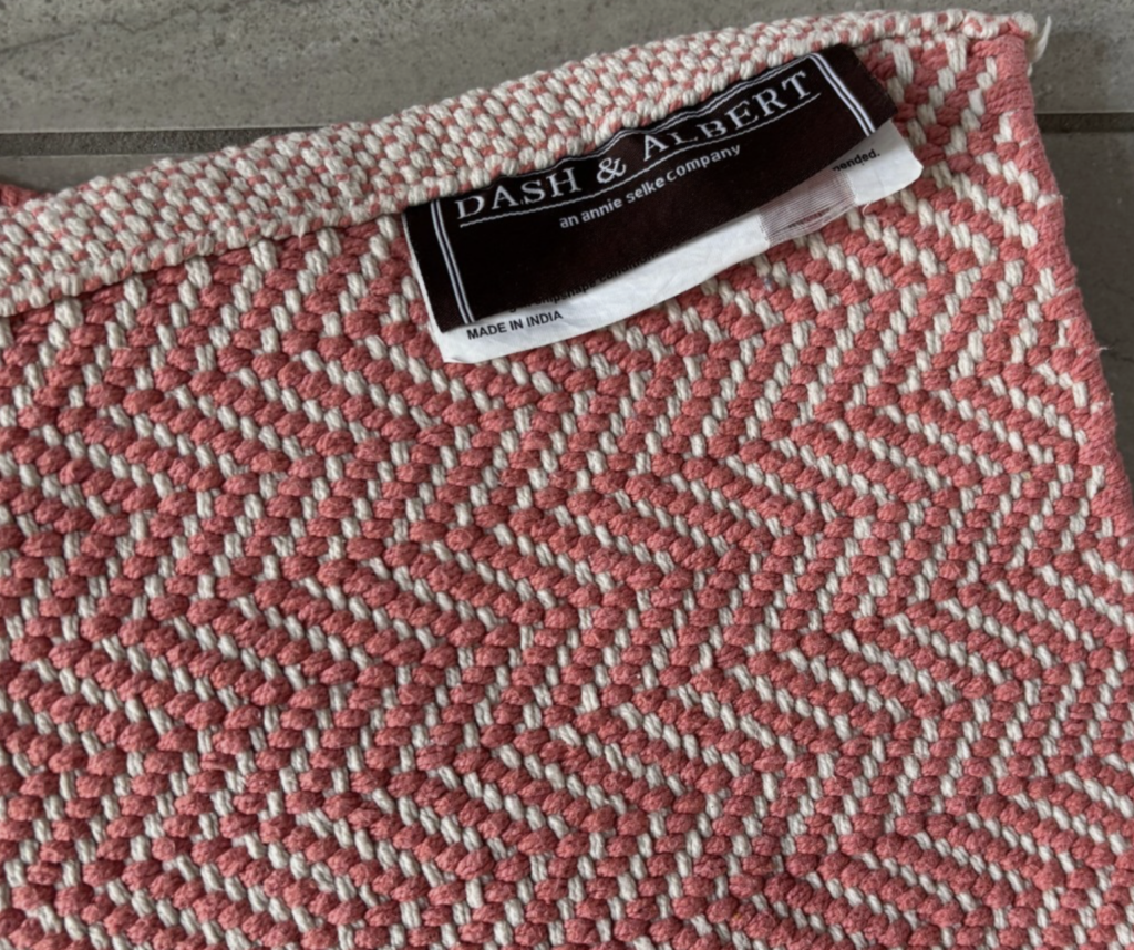 non-toxic outdoor rug dash and albert cotton