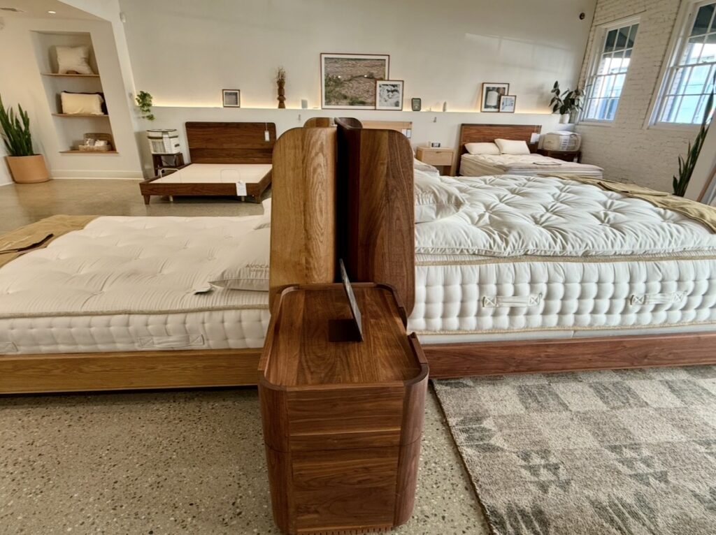 avocado montecito  bed frame non toxic wood