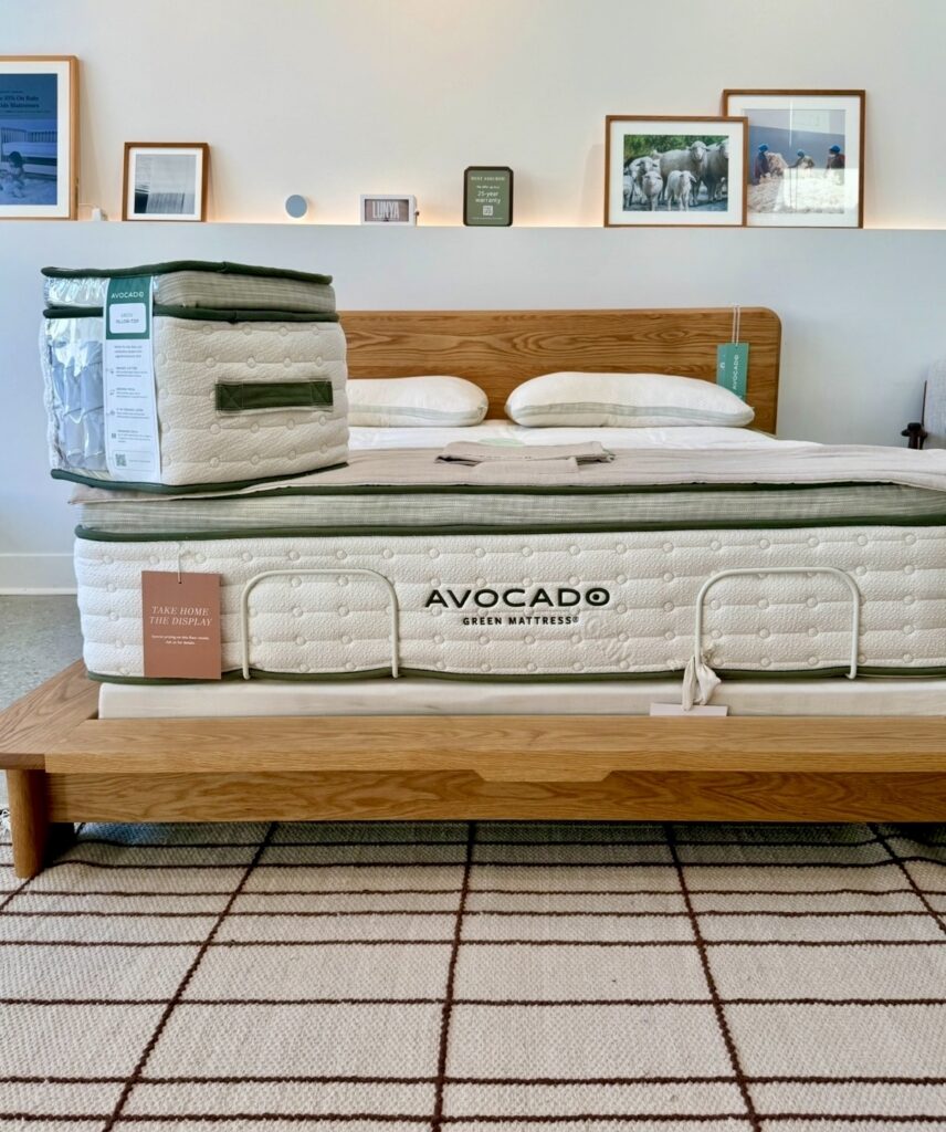 Avocado Marin Wood Bed Frame non-toxic