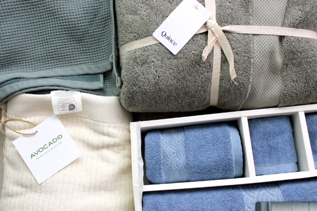 organic bath towels avocado aizome quince