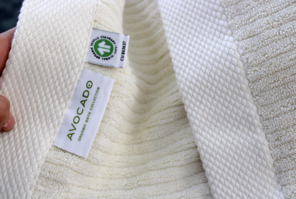 organic cotton towel avocado