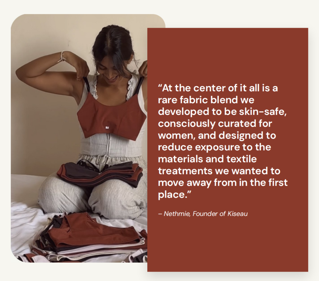 organic cotton underwear kiseau founder nethmie hetti interview