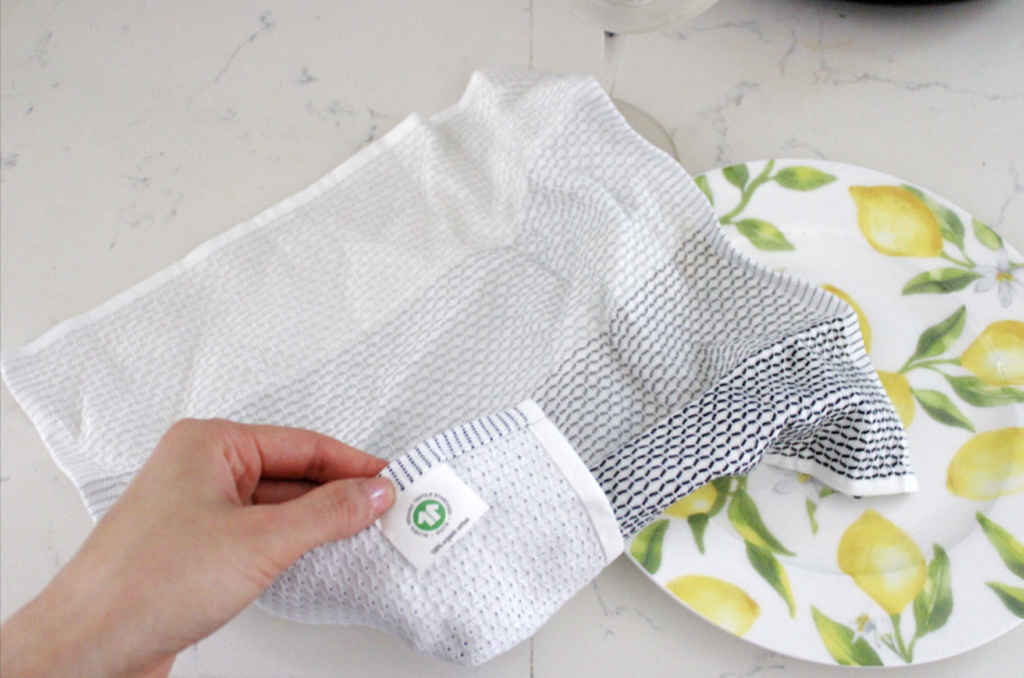 organic cotton kitchen towel dish drying full circle