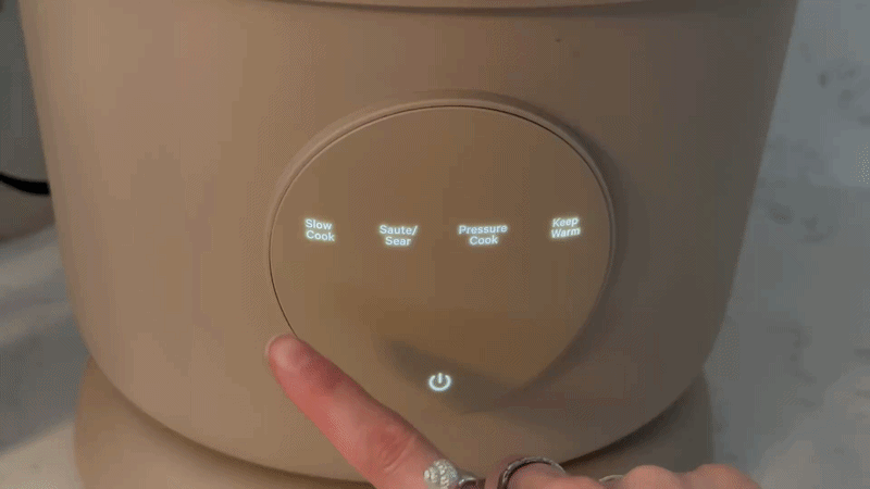 using our place dream cooker touch screen