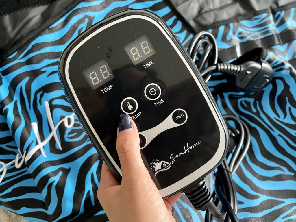 sun home sauna blanket remote control