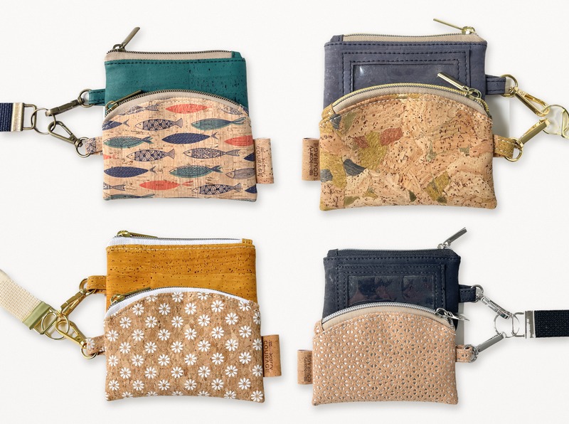 sustainable wristlet plastic free vegan cork leather handbag brand women owned Portland oregon