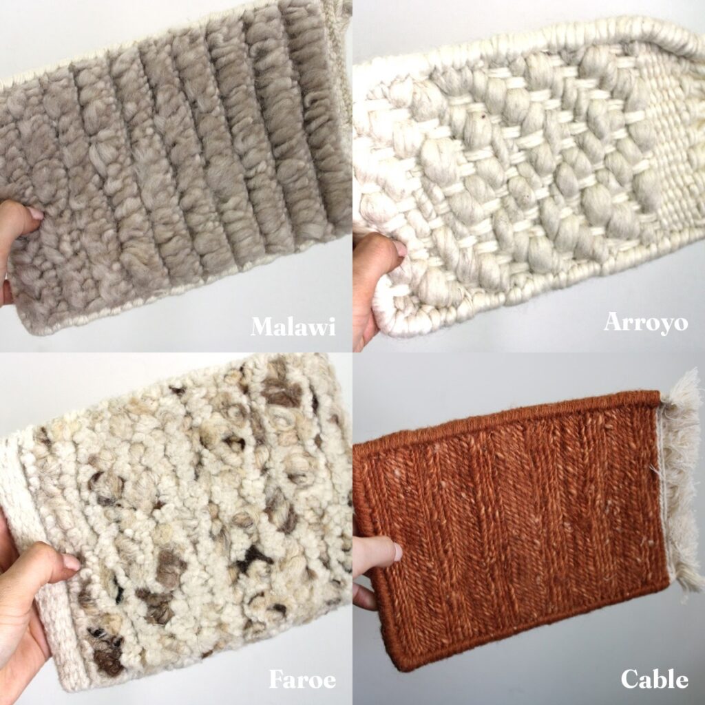 armadillo rug wool cotton faroe malawi arroyo cable