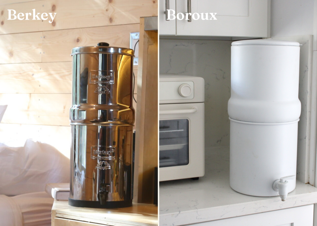 Berkley water filter versus Boroux water filter comparison