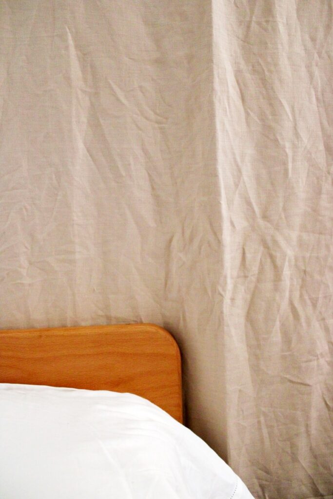 non toxic linen blackout curtains in shade Natural magiclinen