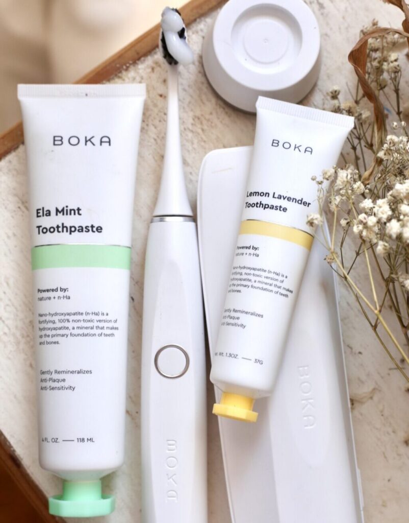 natural toothpaste non toxic boka hydroxyapatite fluoride free kids toothpaste