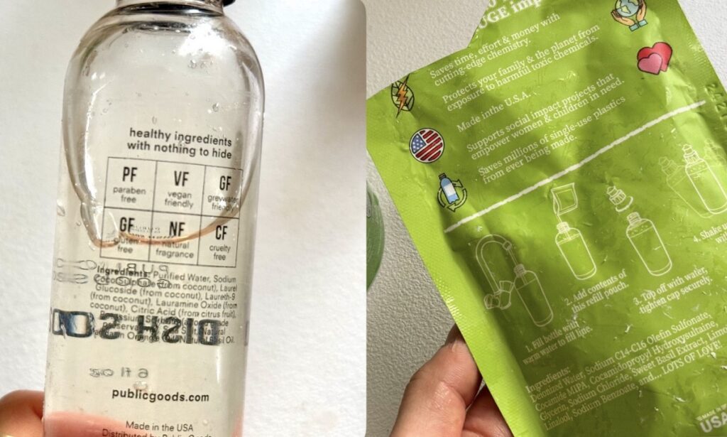 non toxic dish soap ingredients