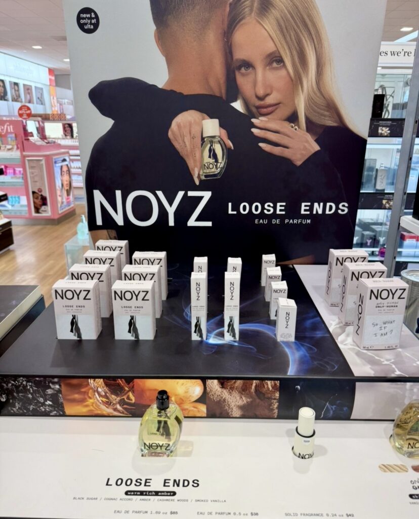 NOYZ perfume loose ends at ULTA Fashion Island eau de parfum solid fragrance