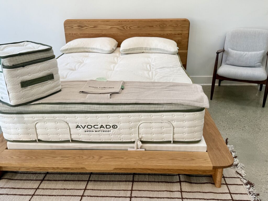 sustainable Avocado Marin Wood Bed Frame organic