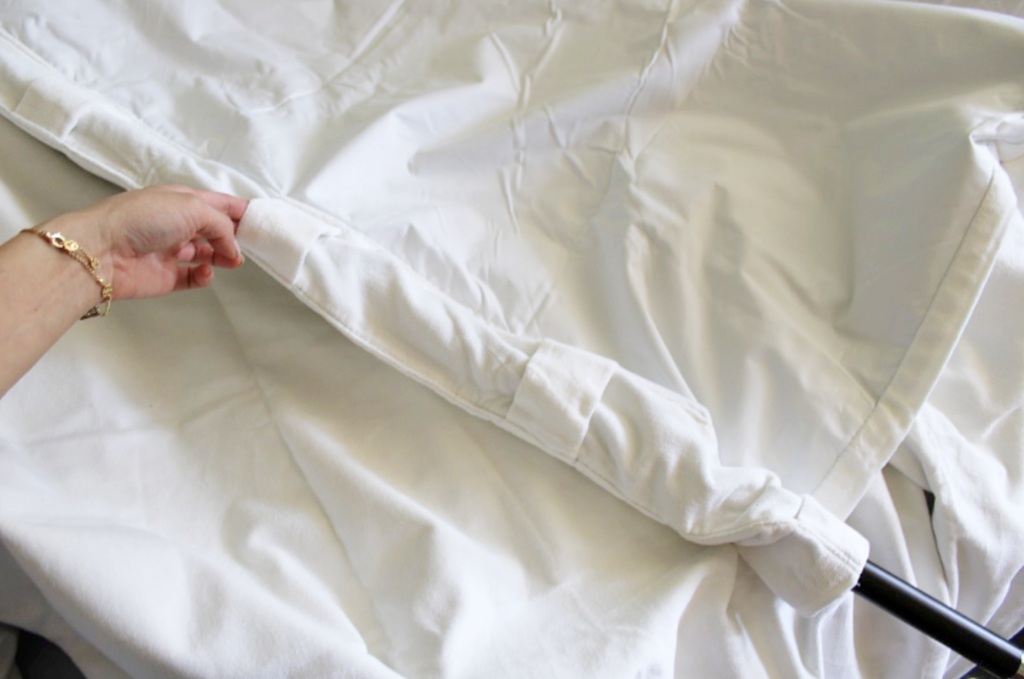 quince blackout curtain header