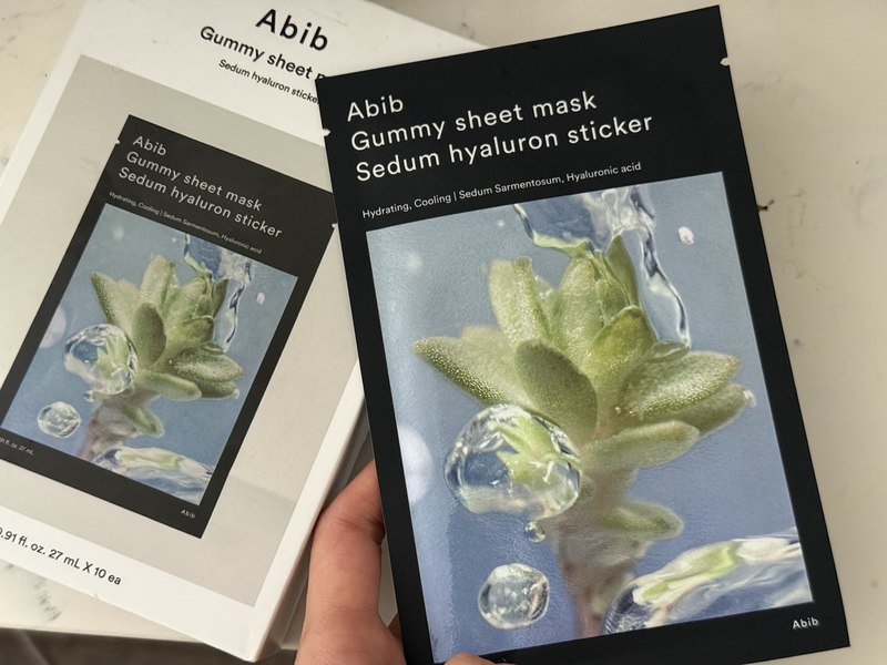 korean sheet mask k beauty Abib Gummy Sheet Mask Sedum Hyaluron Sticker