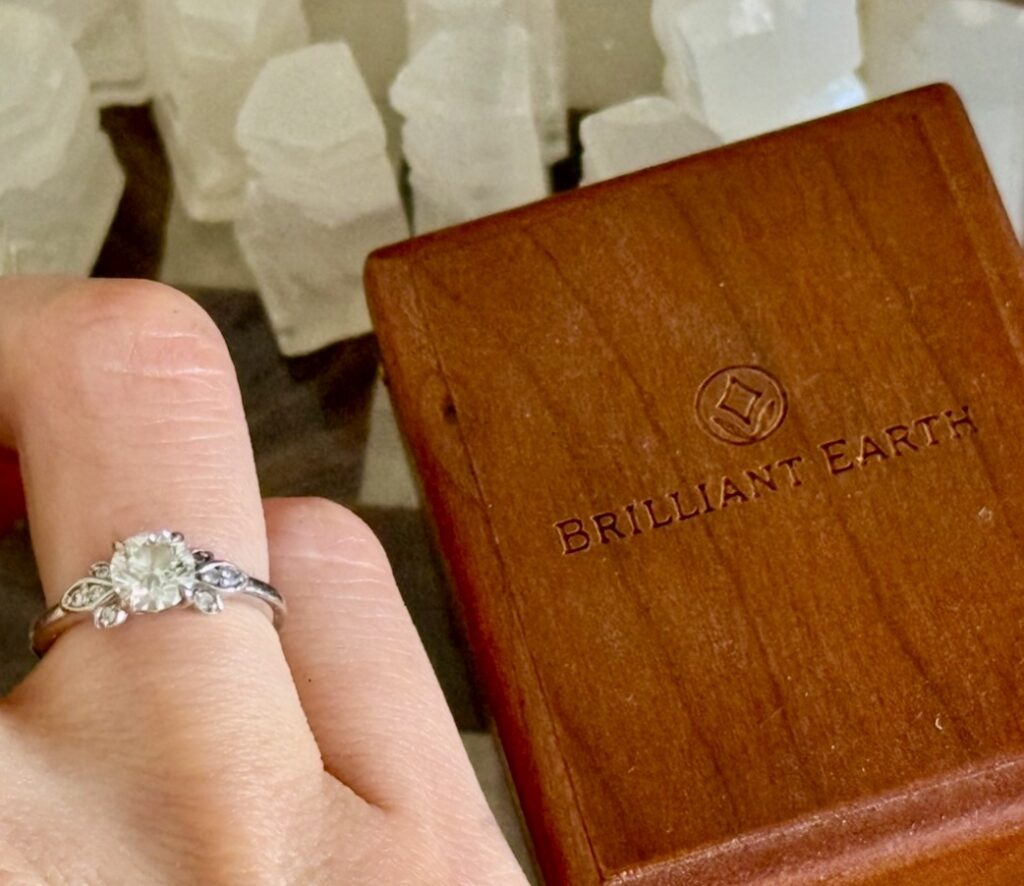 ethical engagement ring brilliant earth lab grown diamond