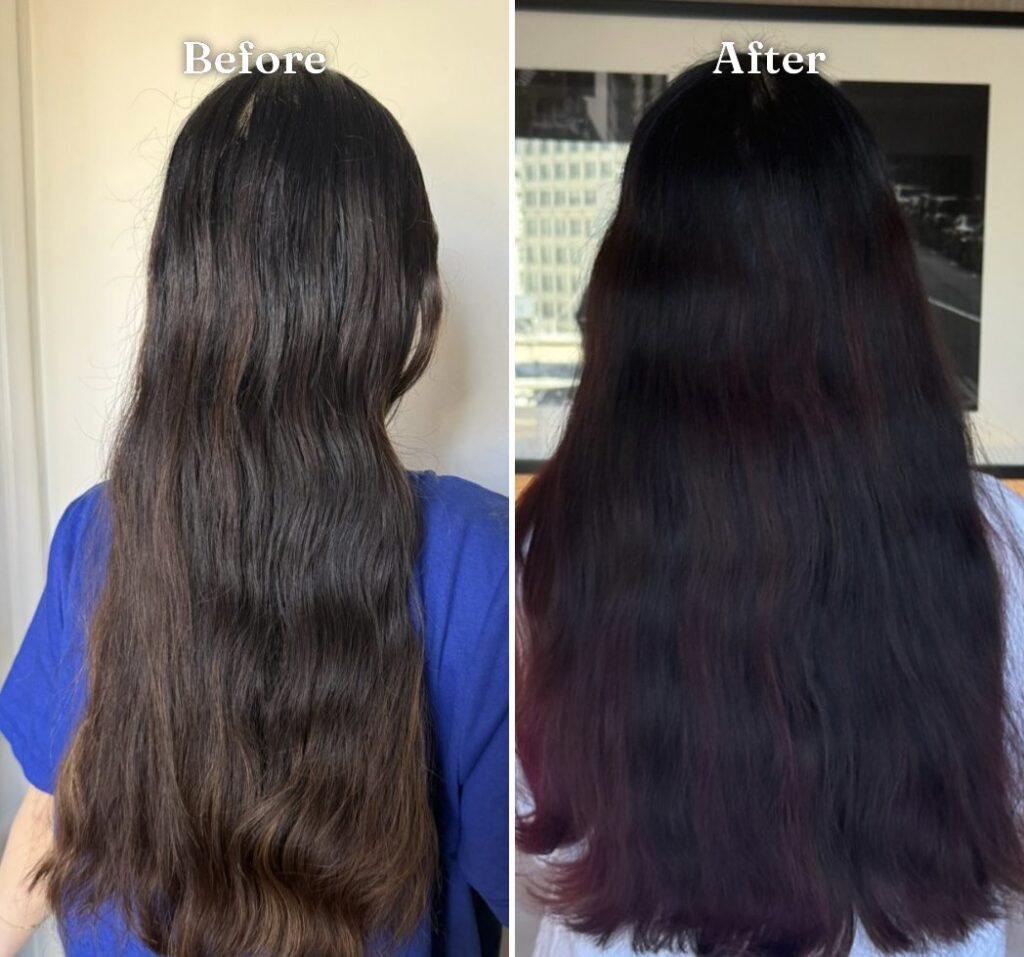 non toxic hair dye before and after Arctic Fox Semi-Permanent Hair Color 